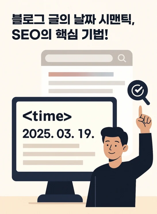 블로그 발행 날짜 표시