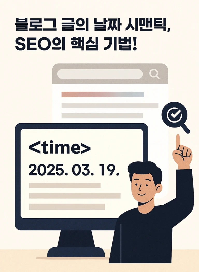 블로그 발행 날짜 표시