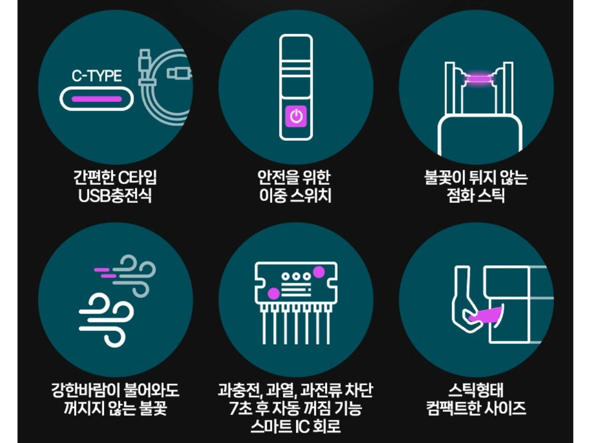 C타입 충전식 라이터